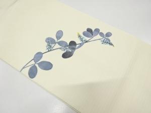 絽　萩模様　名古屋帯